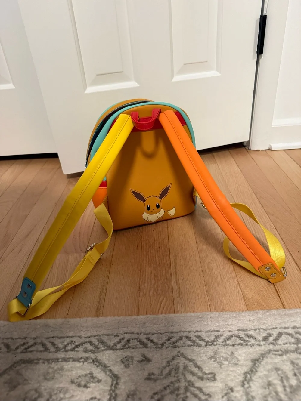 New! Rare Pokémon Loungefly Kids Color Block Pikachu Mini Backpack